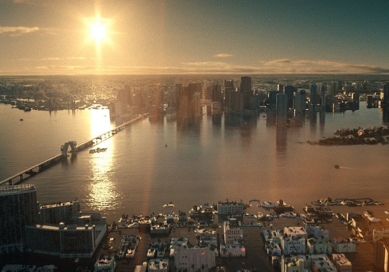 《追憶人》的故事背景設定在末世般的邁阿密。Warner Bros.