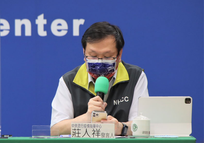 指揮中心發言人莊人祥。中央流行疫情指揮中心提供