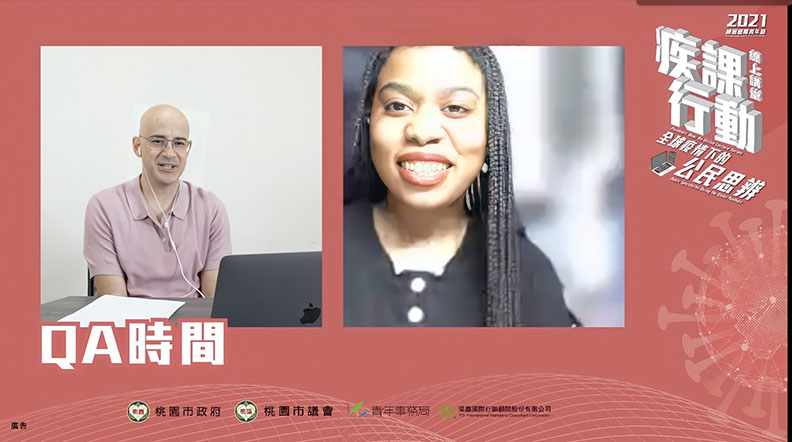 「台灣女婿」藝人吳鳳與在台國際生交流防疫新生活