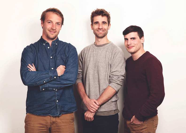Back Market 共同創辦人 Thibaud Hug de Larauze, Vianney Vaute, and Quentin Le Brouster。取自創新拿鐵。圖片來源:French Tech Journal