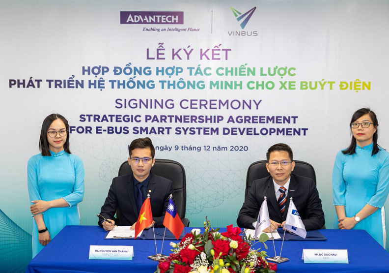 越南最大集團VinGroup旗下Vinbus,去年與研華策略合作,共同開發智慧電動巴士管理系統。研華提供