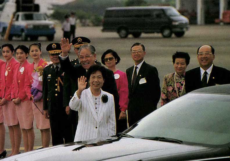 訪美行中揮舞國旗、演說取材中國古籍……，李總統撫平反李情緒的意向十分明顯。邱瑞金攝