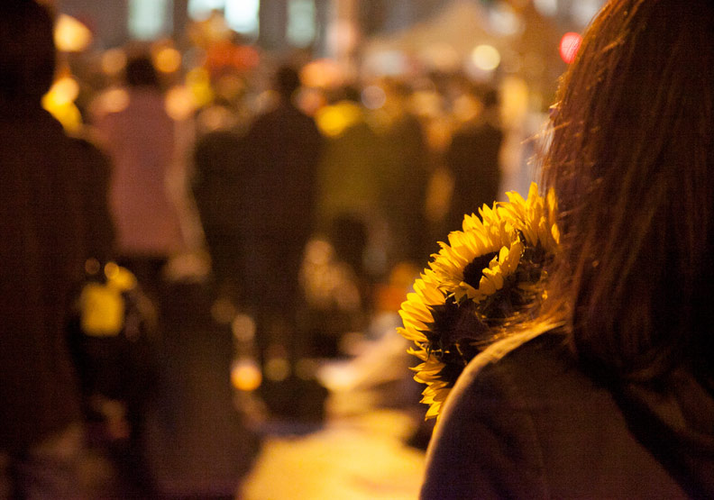 要說太陽花學運的定位的話,就是政治世代的分水嶺。賴永祥攝