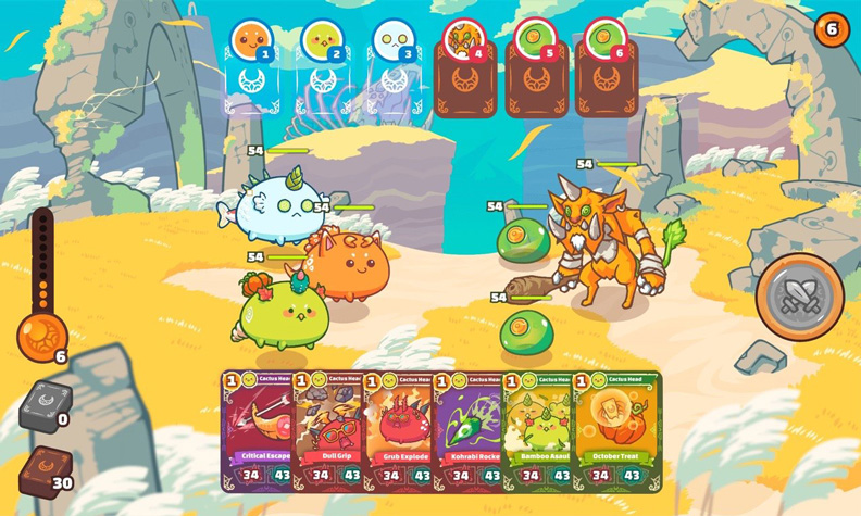 新興區塊鏈遊戲「Axie Infinity」。取自Axie Infinity臉書