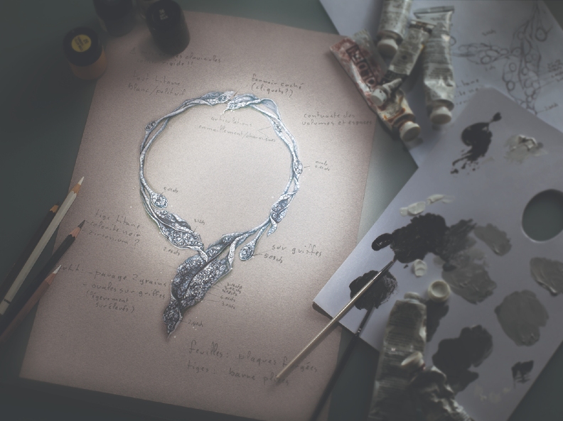 CINDY CHAO The Art Jewel冬葉套鍊榮獲2019年Masterpiece London倫敦巨匠臻藏藝博會「大會傑出獎」。