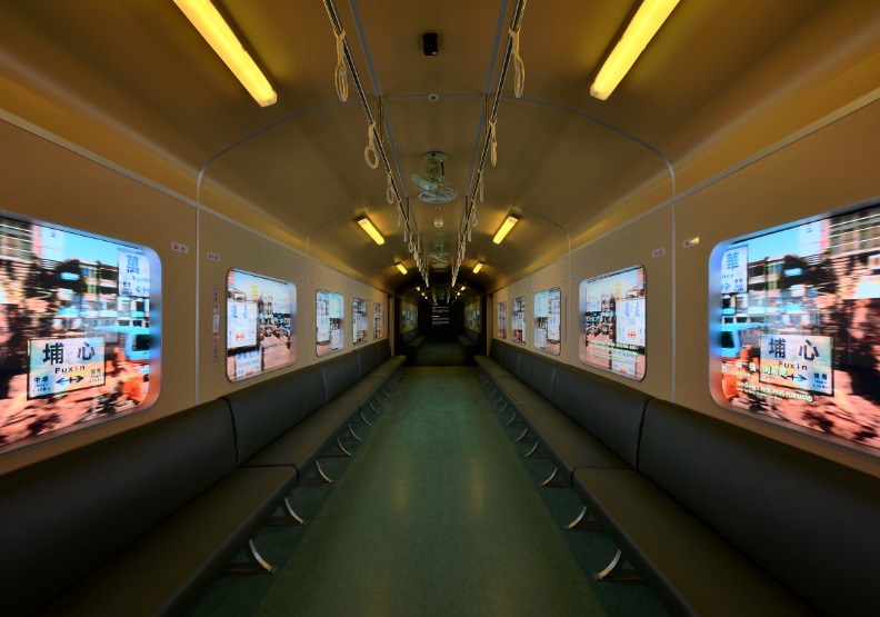 「火車火車」的窗外風景,帶你駛向遠方夢想。台北市文化局提供。