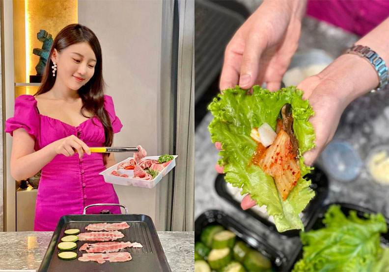 高敏敏推薦近年風靡台灣的「韓式生菜包肉」。高敏敏提供