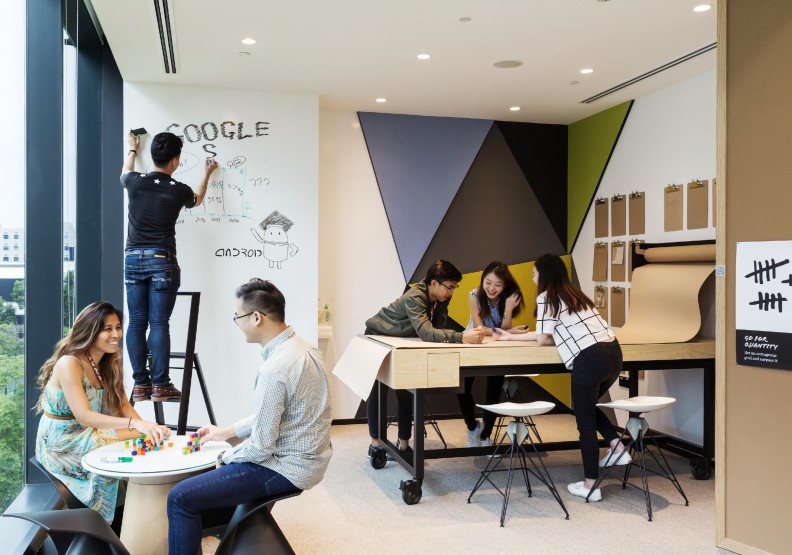 Google企業文化主打:快速變動、大量合作。Google提供