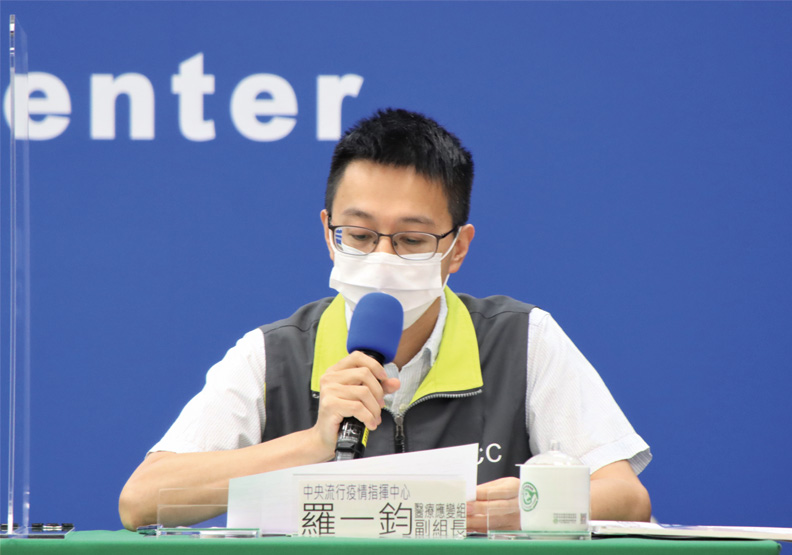中央流行疫情指揮中心醫療應變組副組長羅一鈞。中央流行疫情指揮中心提供