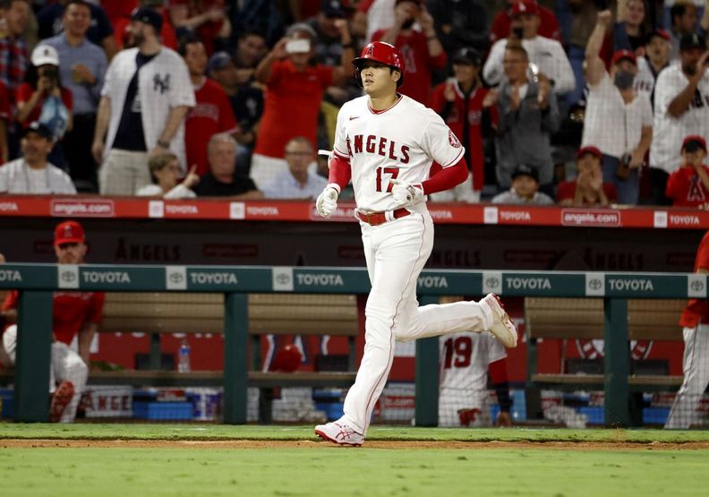 許多人到天使球場朝聖大谷翔平百年來的完美表現,但觀眾幾乎沒戴口罩。kgmi