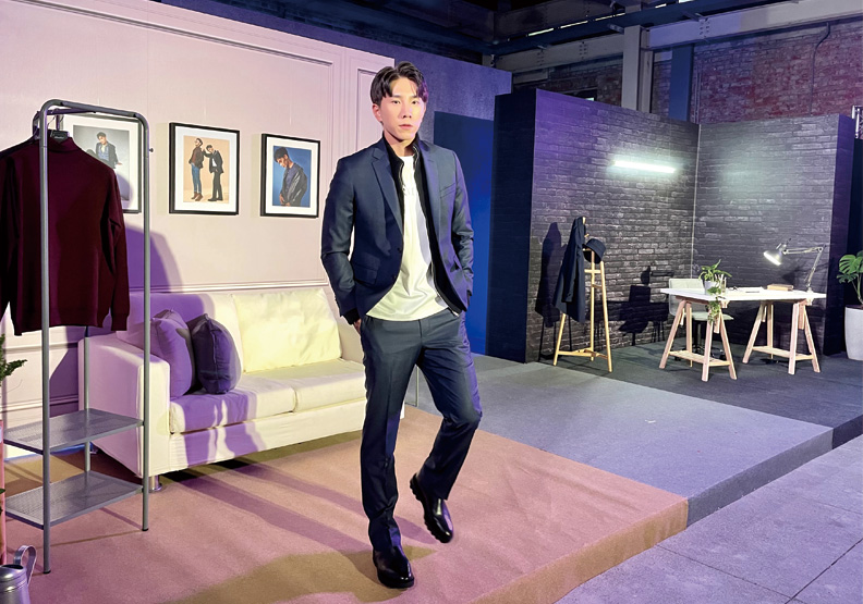 嘉裕西服今年以新系列「#247日晷」重新亮相，進軍休閒、輕正裝市場。王昱翔攝