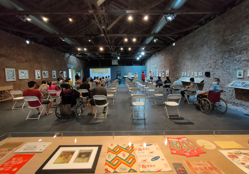 蕭壠文化園區施打站,台南市政府提供。