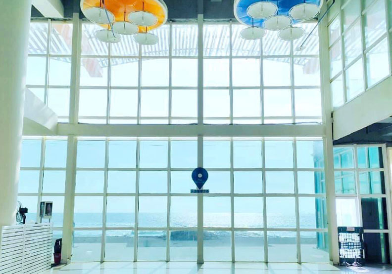 黃金海岸方舟施打站,台南市政府提供。