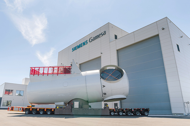 西門子歌美颯臺中機艙組裝廠。（來源：西門子歌美颯提供）