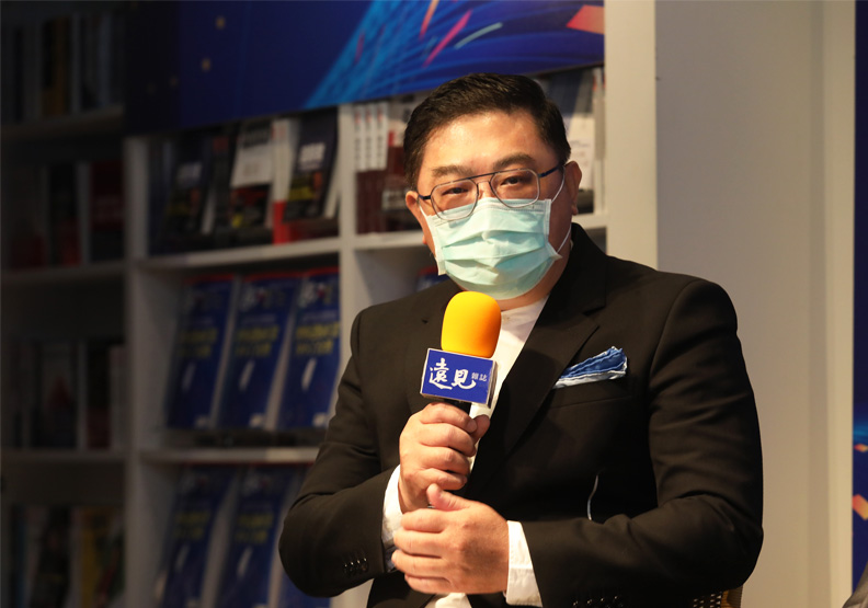 路竹新益工廠董事長蔡仁哲。張智傑攝