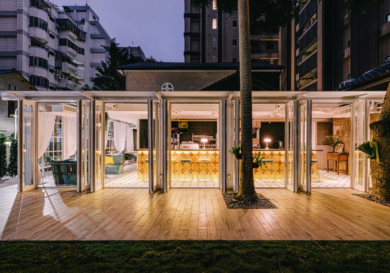 總裁藝文空間「陽光玻璃屋」。「打開台北」提供。