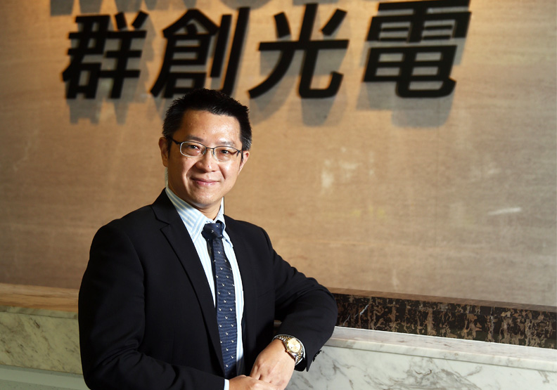 群創光電董事長洪進揚。陳之俊攝