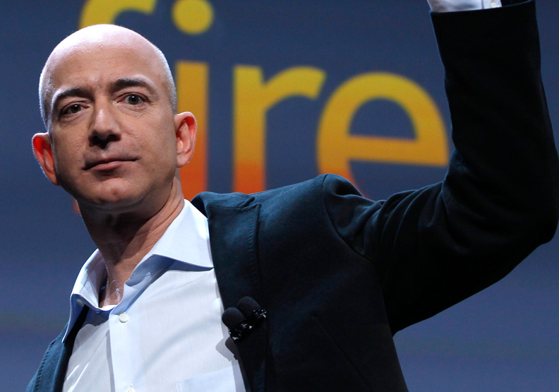 亞馬遜創辦人貝佐斯。達志影像