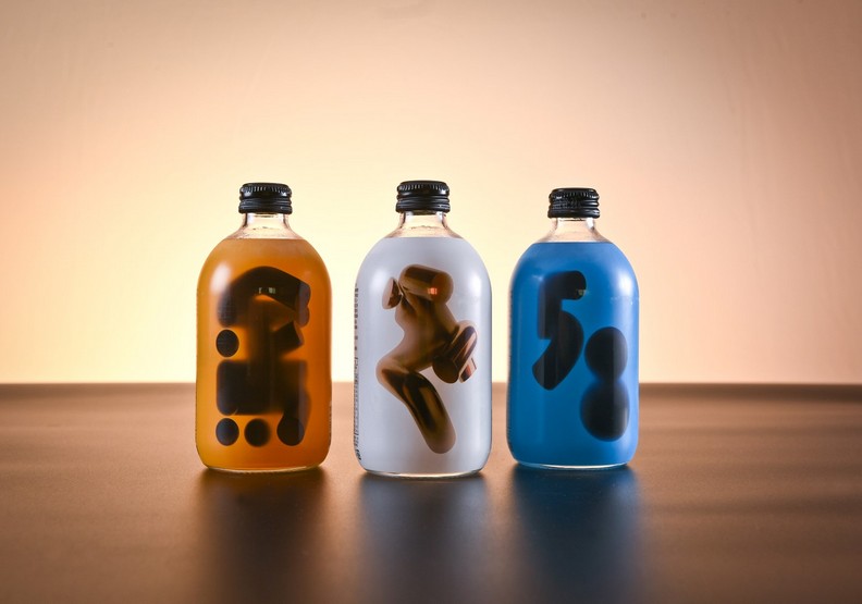 AQUAGEN三色主視覺設計款氣泡水