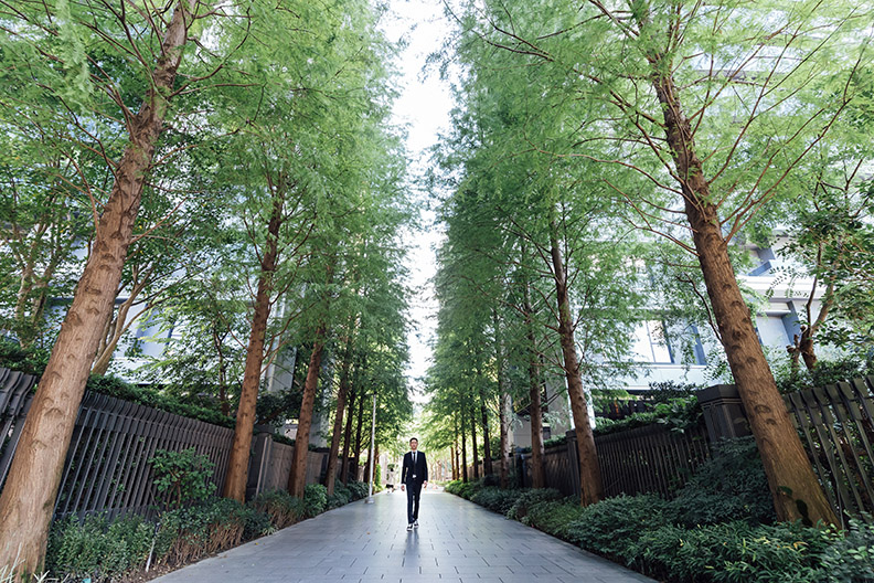 在都市中落羽松秘境，也隱身在全台最熱鬧繁華的信義區精華地段。