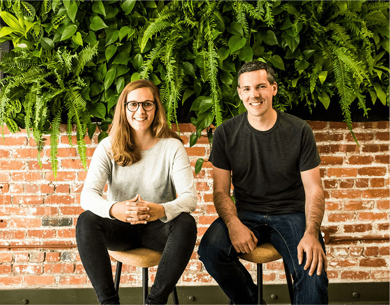 由左至右Mathilde Collin 和另一創辦人Laurent Perrin。取自創新拿鐵。圖片來源:Forbes