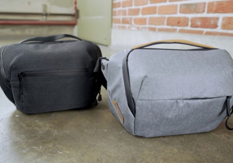 左為Amazon Basics「Everyday Sling」，右為Peak Design「Everyday Sling」。取自Peak Design