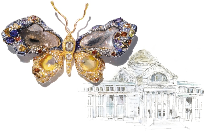 2009 Black Label Masterpiece大師系列No.I「皇家蝴蝶胸針」。