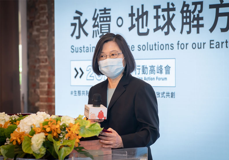 蔡英文總統。圖片由總統府提供