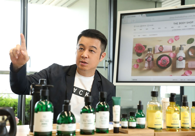 曾峙屏接班後,誓言要讓美體小舖三年內,每年有10~20%的成長。張智傑攝