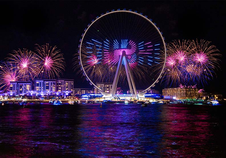 杜拜之眼開幕煙火秀,美通社提供。