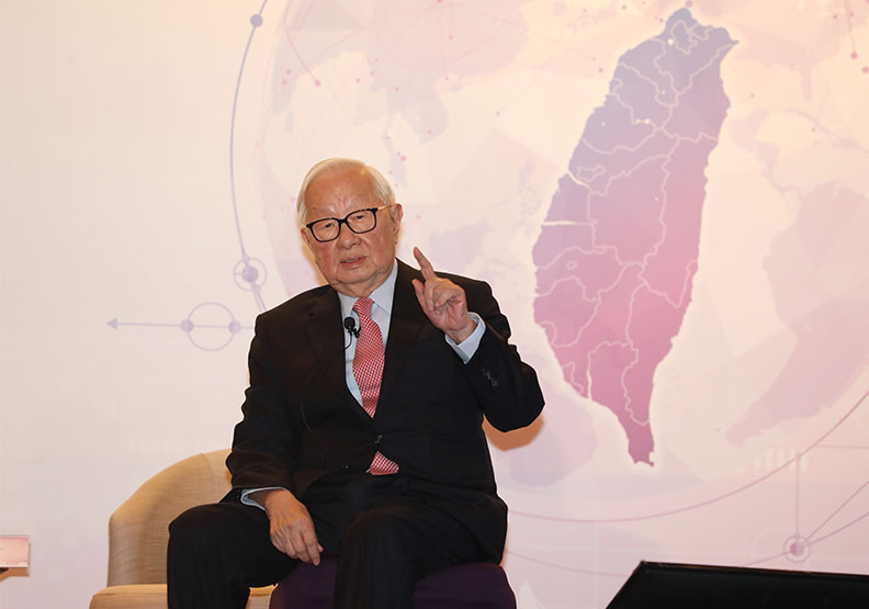 圖／台積電創辦人張忠謀。蘇義傑攝