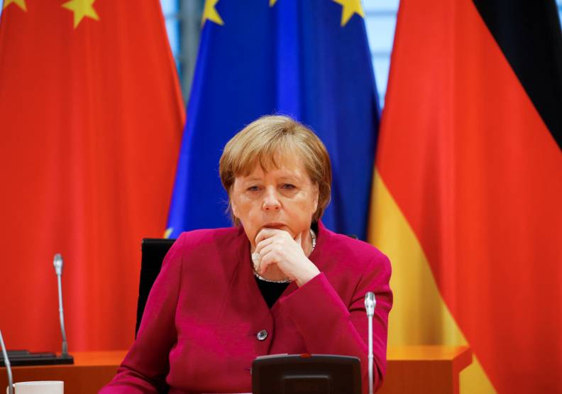 前總理梅克爾。達志影像