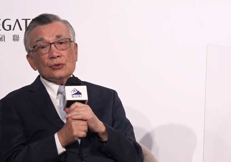 現任總統府資政林信義。擷取自台灣玉山科技協會MJTaiwan YouTube