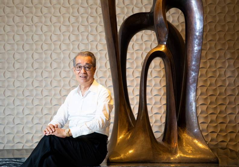 皇苑建設董事長郭敏能觀察,這次高雄產業轉型,房市可望循台南模式爆發。池孟諭攝。