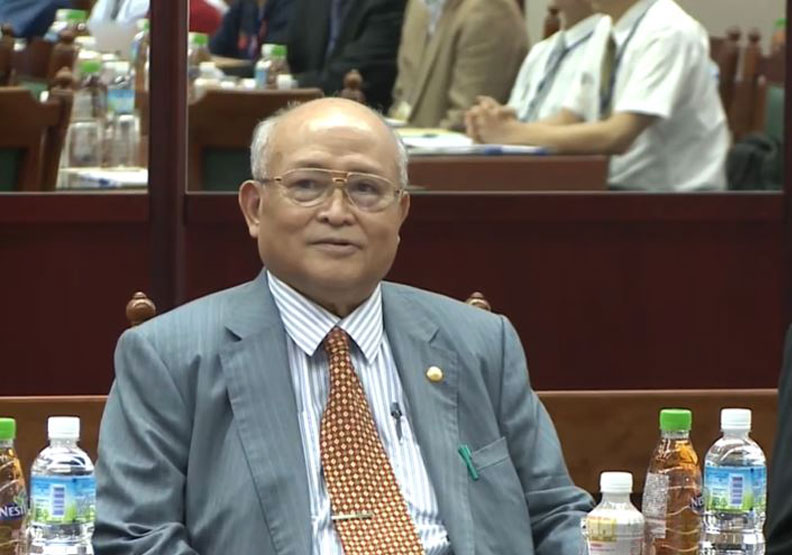 圖／耐斯集團總裁陳哲芳81歲因心肌梗塞辭世。擷取自行政院參訪行程影片
