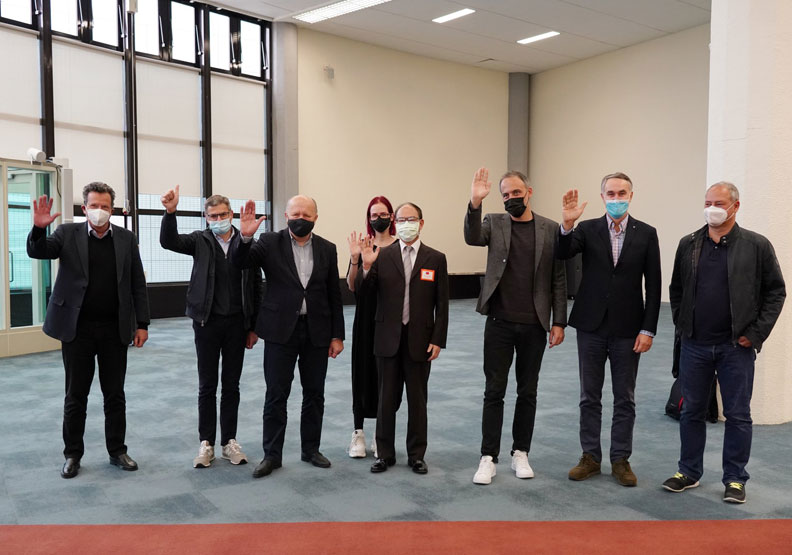 圖／歐洲議會「外國干預歐盟民主程序特別委員會（INGE）」代表團今抵台進行3天訪問。取自外交部 Ministry of Foreign Affairs, ROC (Taiwan) twitter