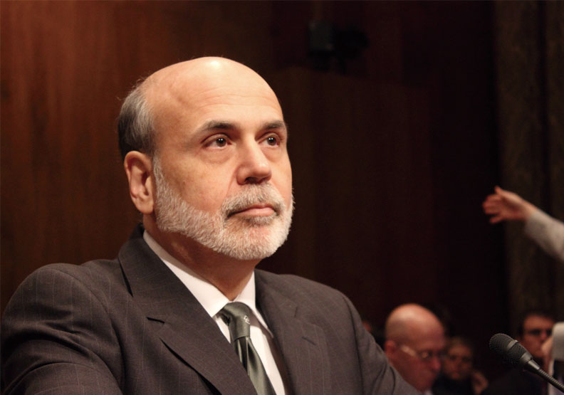 2013年時任聯準會主席的柏南奇(Ben Bernanke)。Flickr by Medill DC