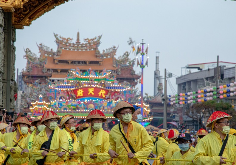 屏東東港、南州及琉球每3年舉辦一次「迎王平安祭典」。池孟瑜攝。