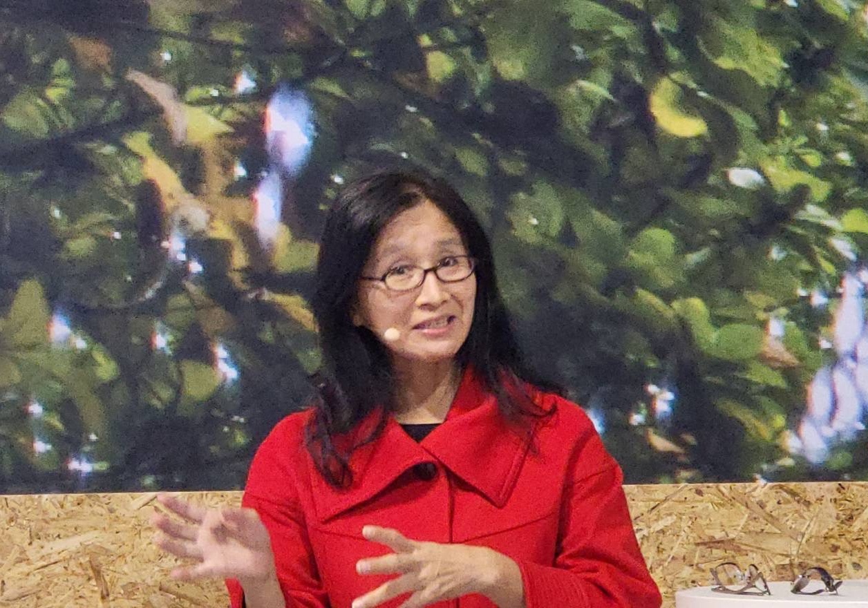 國泰投資長程淑芬受邀至 COP26週邊會議演說。程淑芬提供