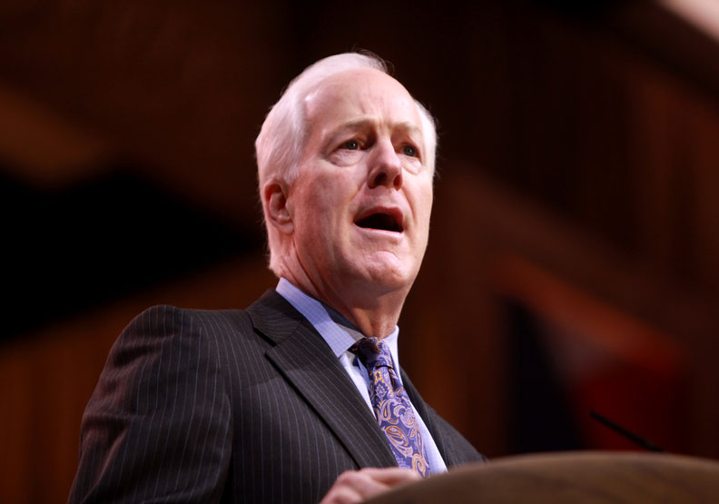 圖／美國共和黨籍參議員柯寧（John Cornyn）等6位參、眾議員昨晚低調抵台。Flickr by Gage Skidmore