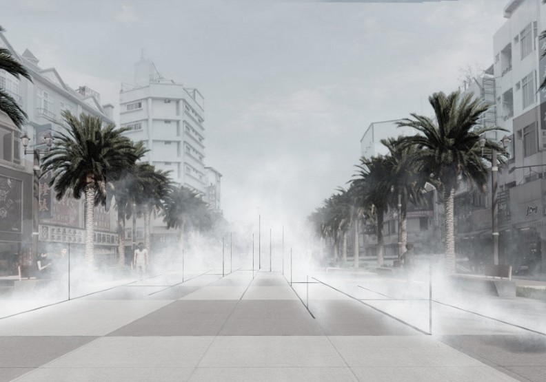 曾令理的《這原是一條河》。花蓮城市空間藝術節提供