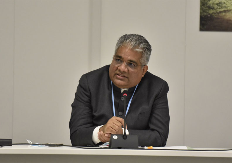 印度環境部長亞達夫（Bhupender Yadav）。取自Bhupender Yadav twitter