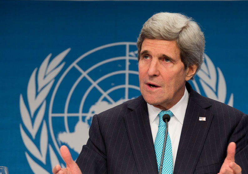 美國氣候特使約翰．凱瑞（John Kerry）。Flickr by United States Mission Geneva