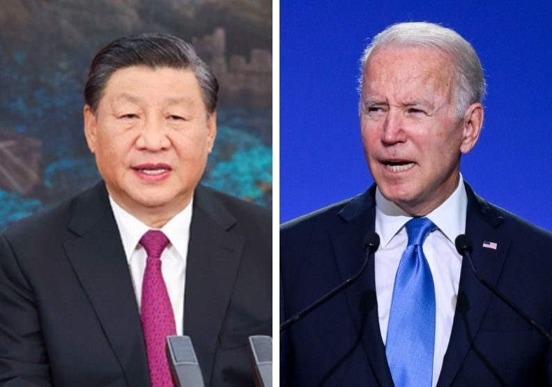 圖／拜習今首次進行線上視訊會議。中華人民共和國中央人民政府官網、Flickr by COP26