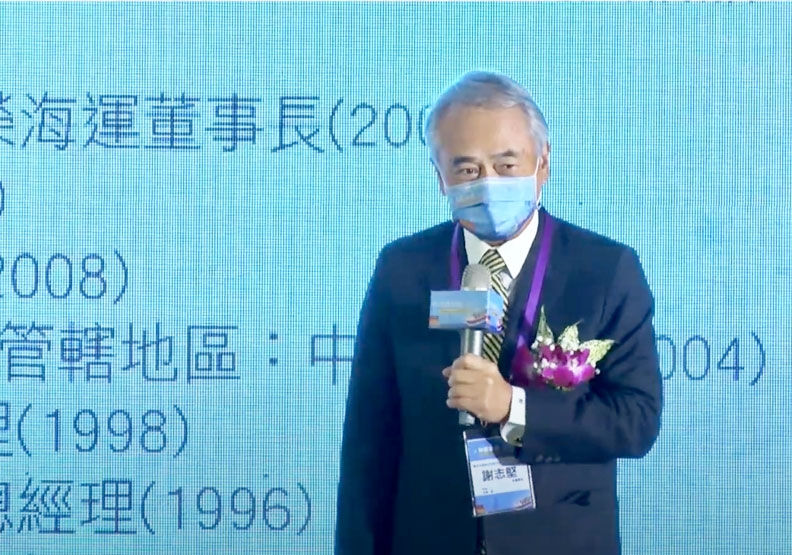 陽明海運前董事長謝志堅。王昱翔攝