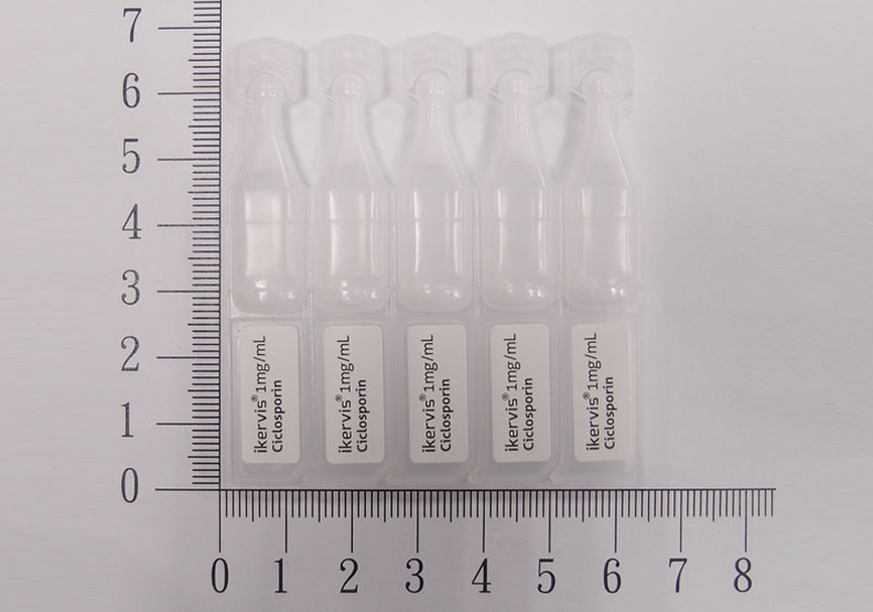 「宜可利1毫克/1毫升眼用乳劑」。食藥署提供