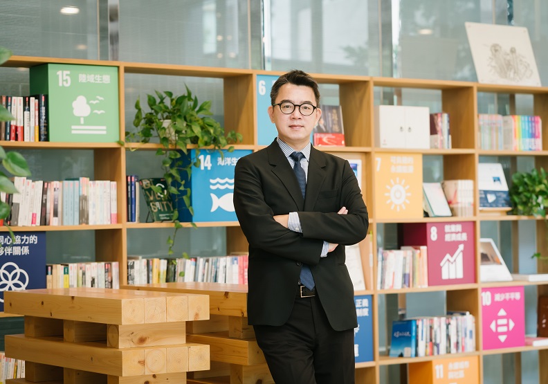 圖 / 冠德建設發言人暨業務處副總張勝安，冠德的經營理念：以誠信、服務、創新和永續，永續更是其中的最高指標。