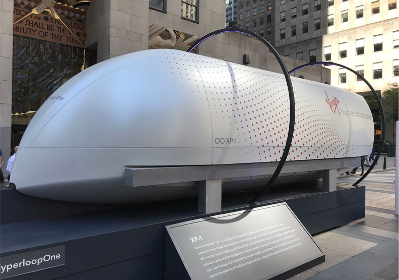 Hyperloop高速管狀列車。wikimedia by Z22
