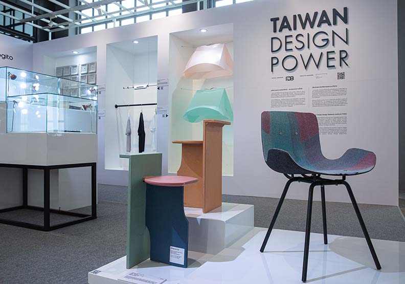 2021年台灣設計研究院以Taiwan Design Power參加曼谷設計周展覽,台灣設計研究院提供。
