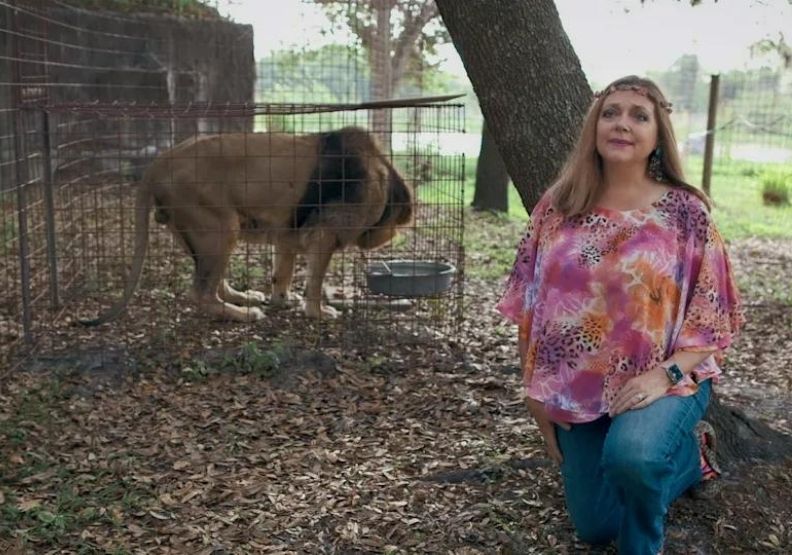 身為異國喬的死對頭、非營利動物庇護所「大貓救援機構」的負責人卡蘿（Carole Baskin），Netflix提供。